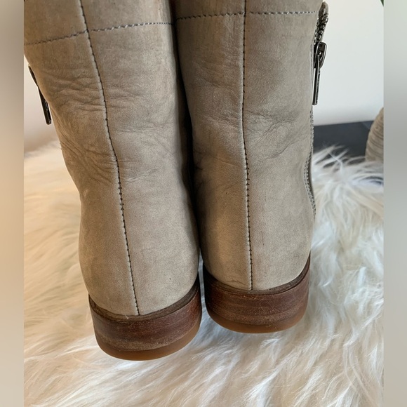 Frye Natalie Double Zipper Grey Boots - Size EU 36 - Picture 7 of 11